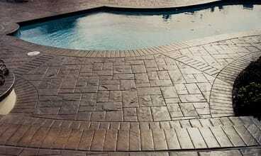 Stamped Concrete Pool Deck