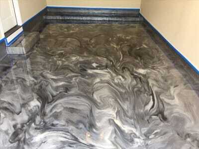 metallic style floor